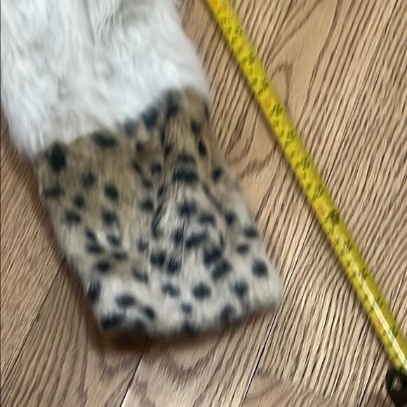 BLANKNYC COLORBLOCK LEAPORD PRINT FAUX FUR COAT SIZE S - Picture 10 of 10